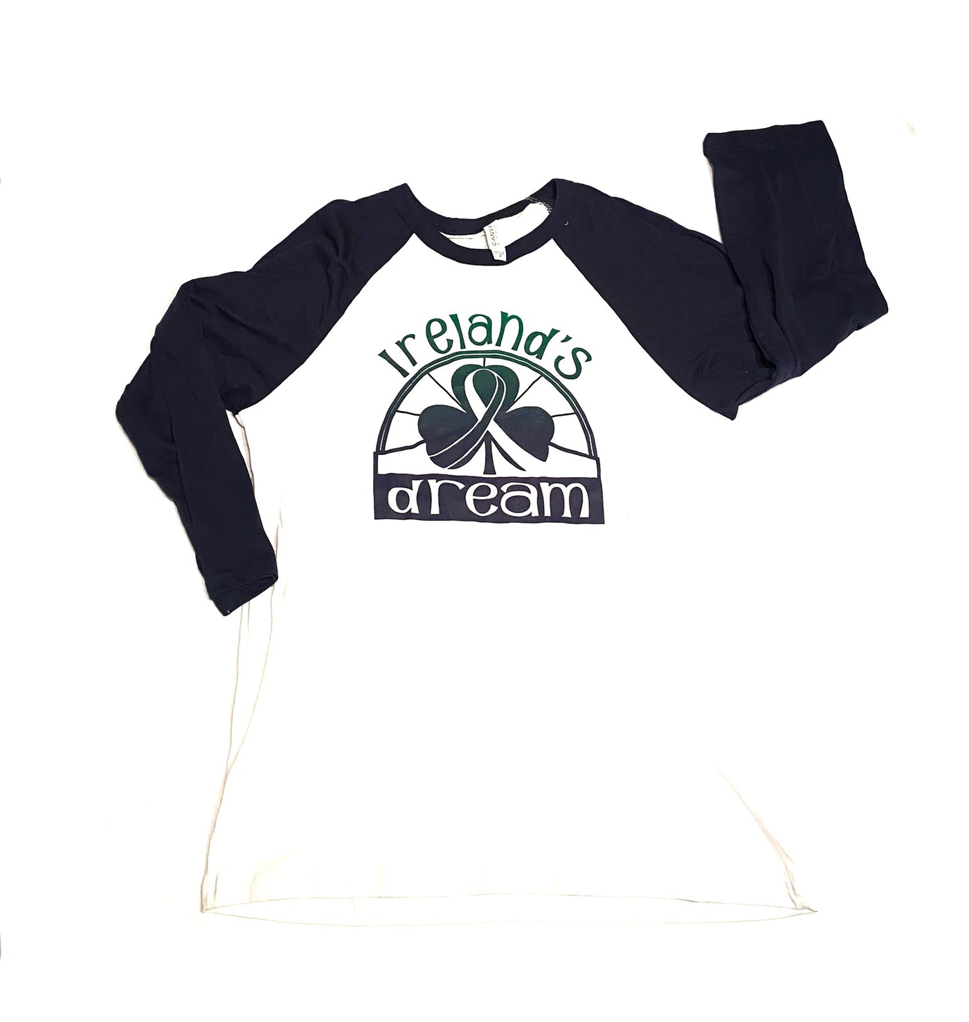 Logo Wear - Blue 3/4 Baseball T-Shirt