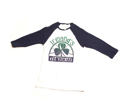 Logo Wear - Blue 3/4 Baseball T-Shirt